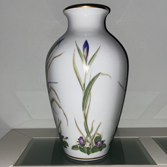 Franklin Porcelain The Meadowland Bird Vase by Basil Ede Limited Edition 1980 - Picture 5 of 15